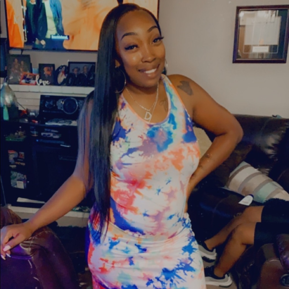Tie dye maxi